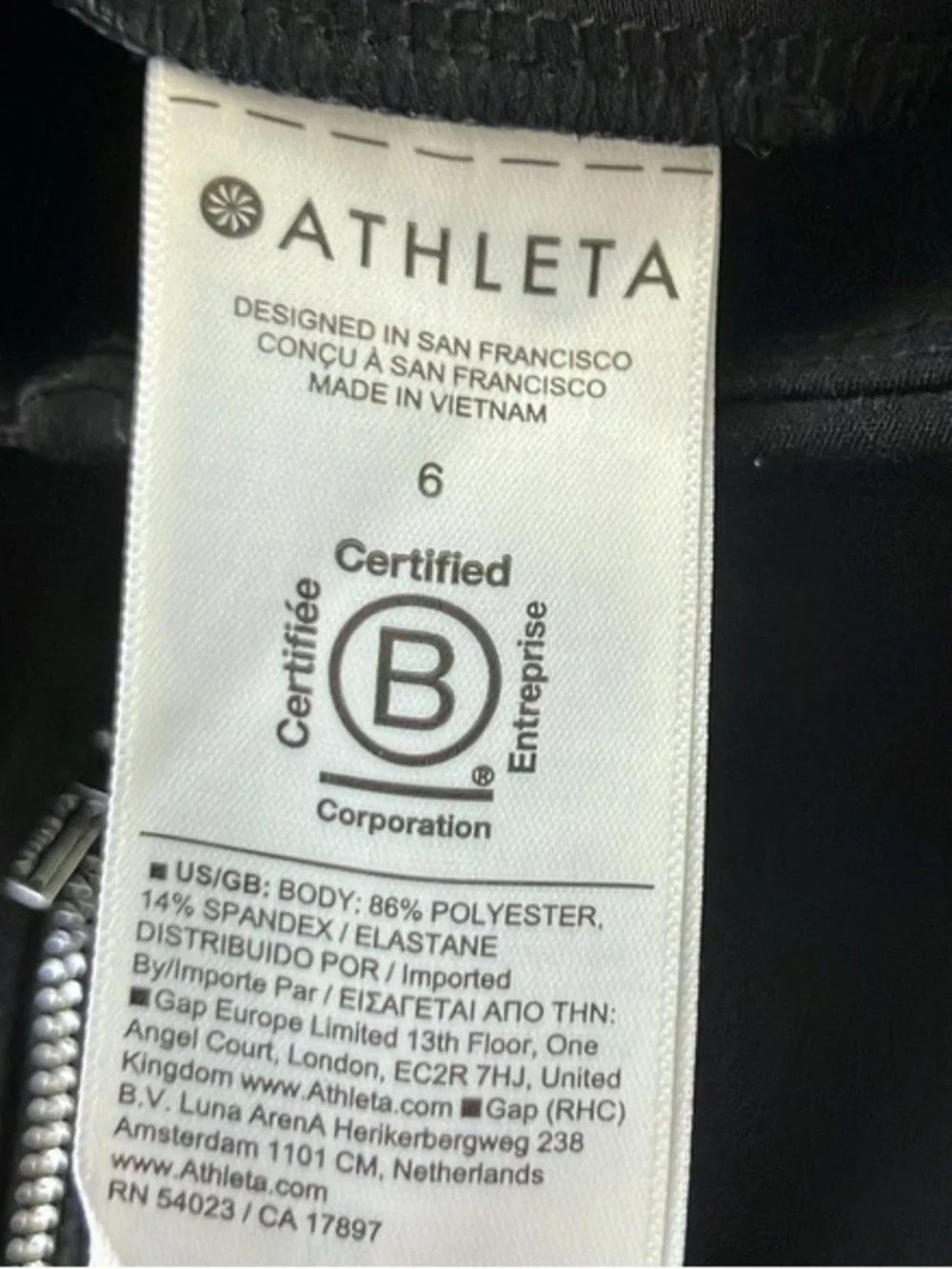 Like New Black Athleta Endless High Rise Cargo Pant, Size 6